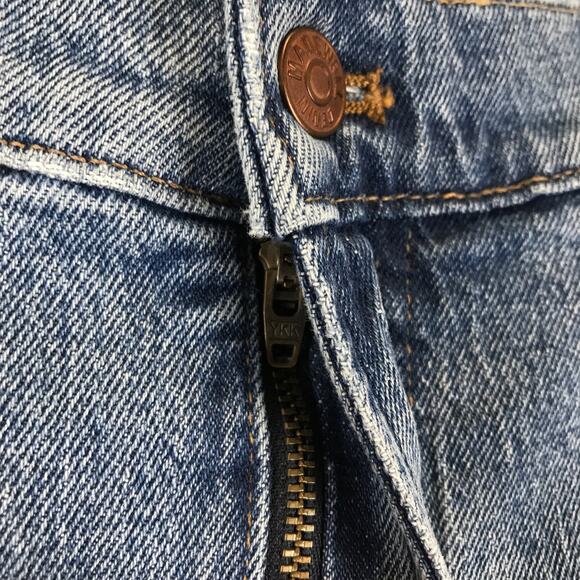 Madewell The Perfect Vintage Crop Jean in Ainsworth Wash Raw Hem Plus Size 36P - Picture 5 of 14